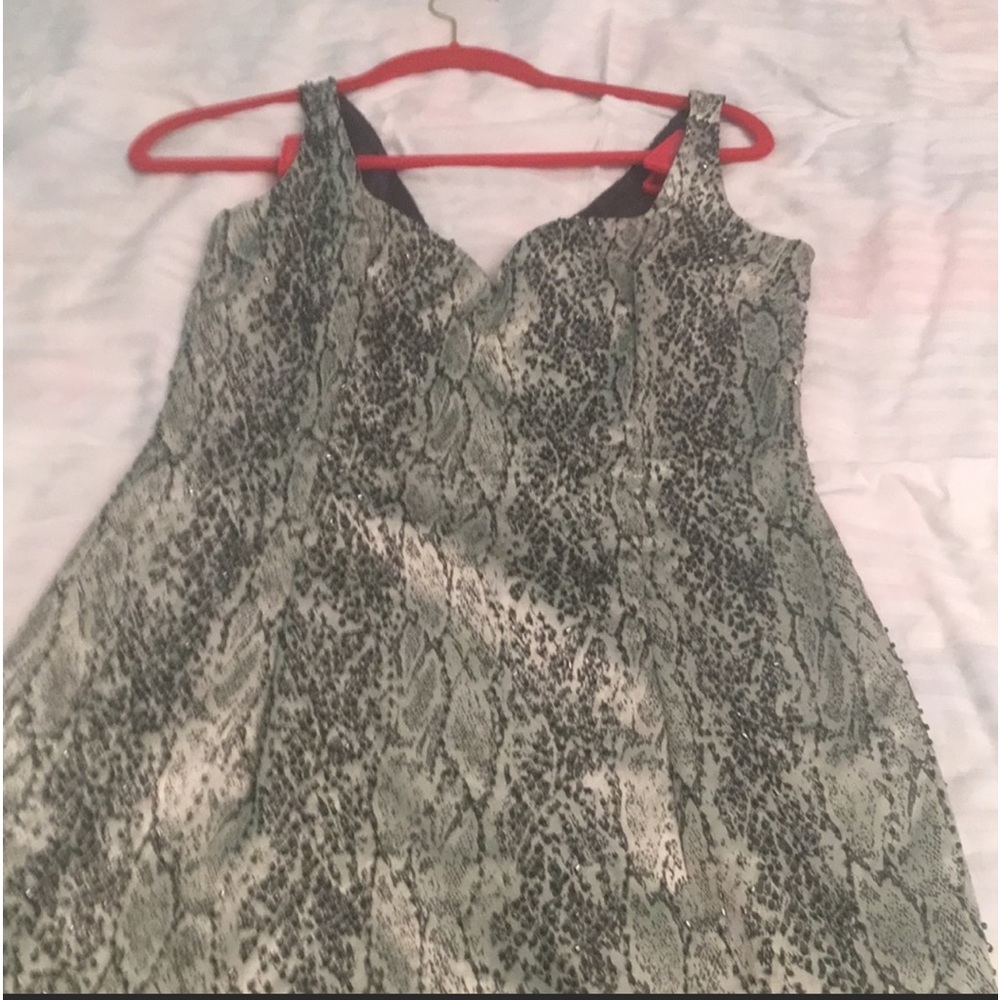 CACHE Sage Beaded Dress